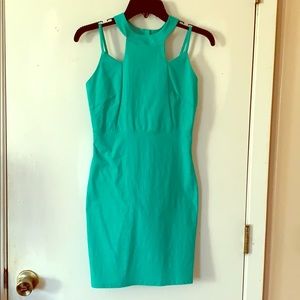 Teal summer/vacation/sweet 16 mini dress